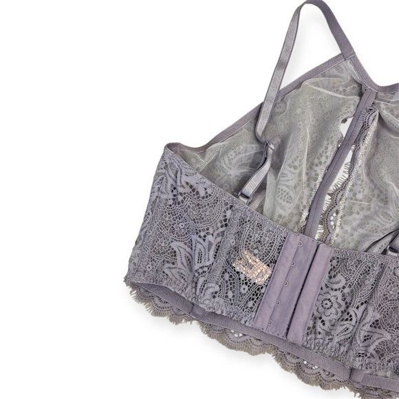 Victoria’s Secret Purple Lace Bralette | 34C | Unlined | Romantic - Picture 3 of 4